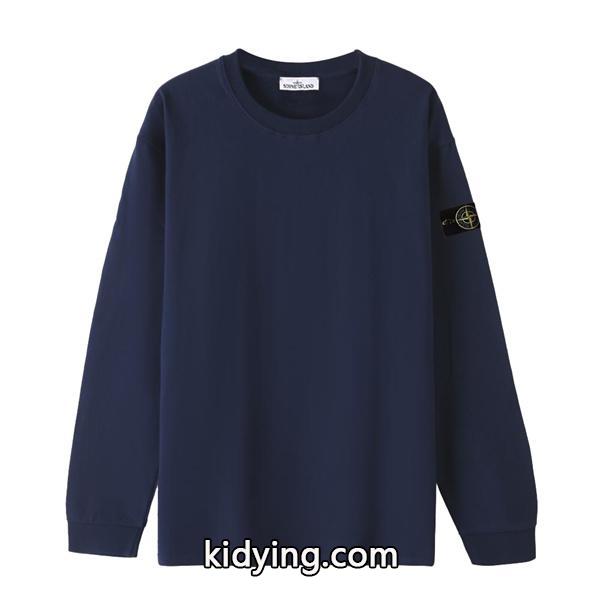 STONE ISLAND ストーンアイランド コピー 軽快着用 ロングスリーブ Tシャツ ソフトタッチ クリーン-5