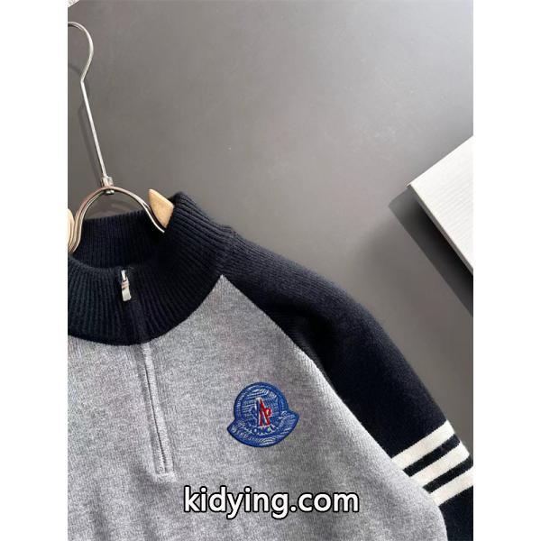 2026新作 ハーフジップ MONCLER モンクレール スーパーコピー ニット 配色切替 デイリー-3