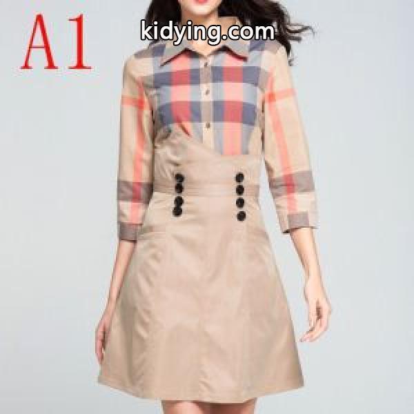 2019SSのトレンド商品 オシャレ印象で人気の高い 派手すぎず バーバリー BURBERRY ワンピース 2色可選_ワンピース_レディースファッション_スーパーコピーブランド激安通販 専門店-0