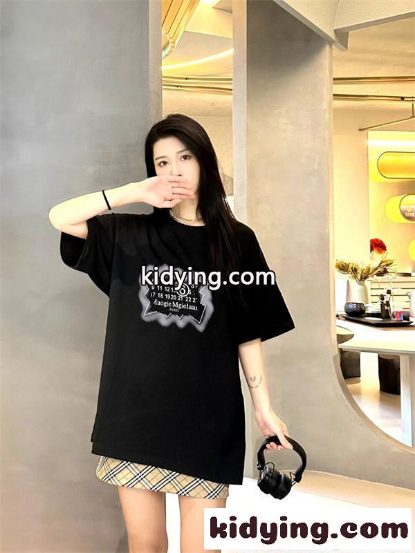 Maison Margiela メゾン マルジェラ コピー 半袖Tシャツ モード雰囲気 プリント ゆったり 夏トップス-8