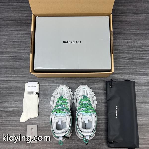 BALENCIAGA 激安 Track Trail 3.0 メンズ ローカット スニーカー アウトドア系 トレイルデザイン レースアップ 厚底 ホワイト×グリーン-3