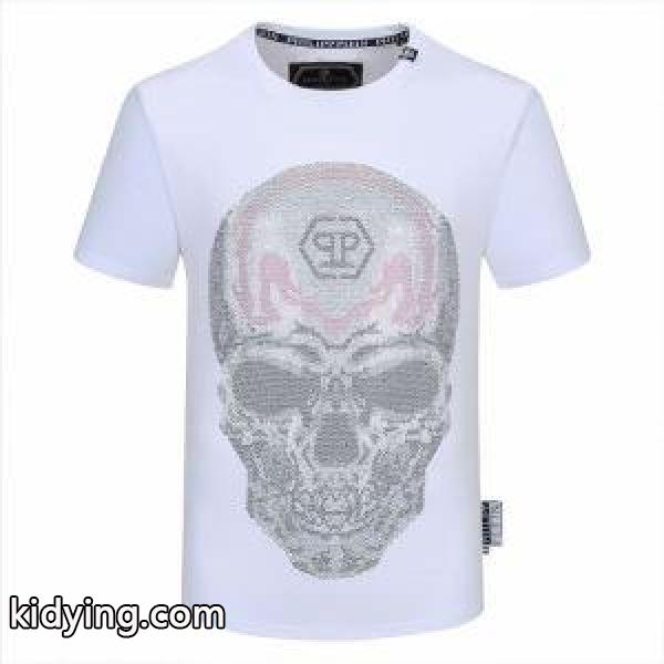 フィリッププレイン 2色可選 オフィスコーデもシャレ見え PHILIPP PLEIN 春夏にも楽しむすアイルに 半袖Tシャツ_フィリッププレイン PHILIPP PLEIN_ブランド コピー 激安(日本最大級)-1