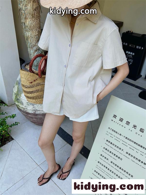 人気上昇 コットンシャツ ゆったりシルエット LOEWE ロエベ コピー シャツ きれいめナチュラル 大人スタイル-1