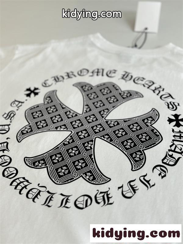 CHROME HEARTS クロムハーツ スーパーコピー 新作 ブラック ミニロゴ トレンドスタイル 半袖Tシャツ-8