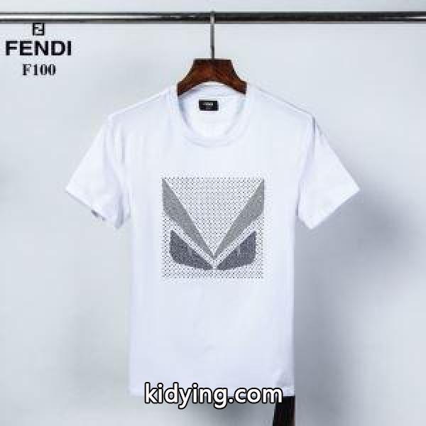 軽やかなトレンドに合う フェンディ 2色可選 FENDI 上品なスタイルを楽しむ 半袖Tシャツ_フェンディ FENDI_ブランド コピー 激安(日本最大級)-0