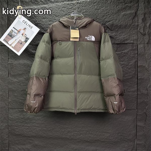 高品質2025秋冬アウター The North Face ザノースフェイス 偽物 黒灰拼色 ダウンジャケット クラシックモデル-1