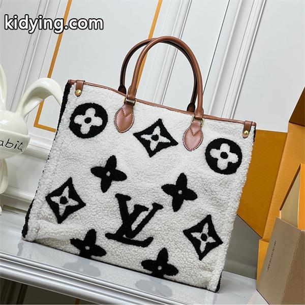 LOUIS VUITTON ルイヴィトン コピー 希少質感 ふわもこ暖か 高級デザイン トートバッグ-1