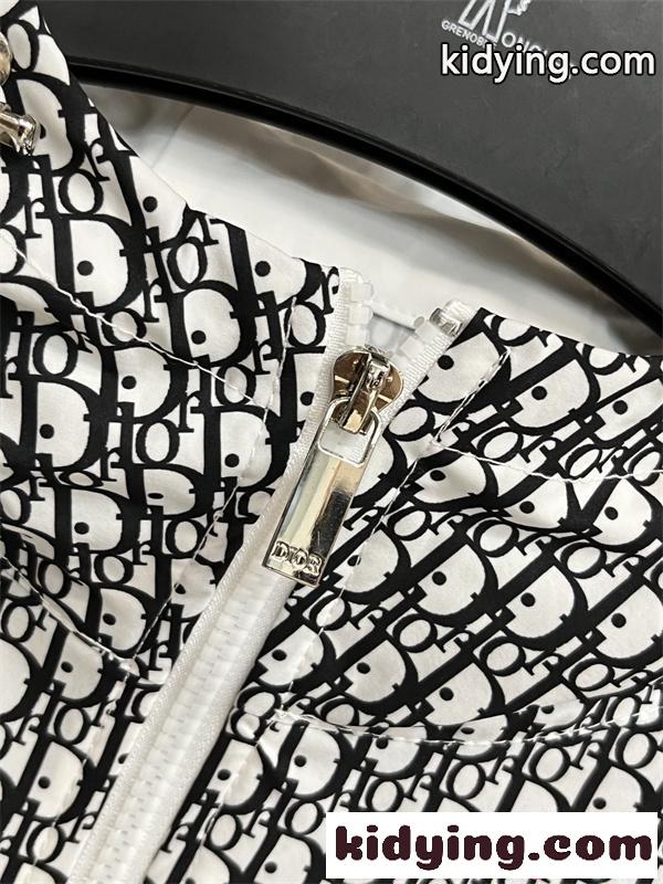 DIOR セットアップ ホワイト ディオール コピー フーディ ショートパンツ 上品ストリート-5