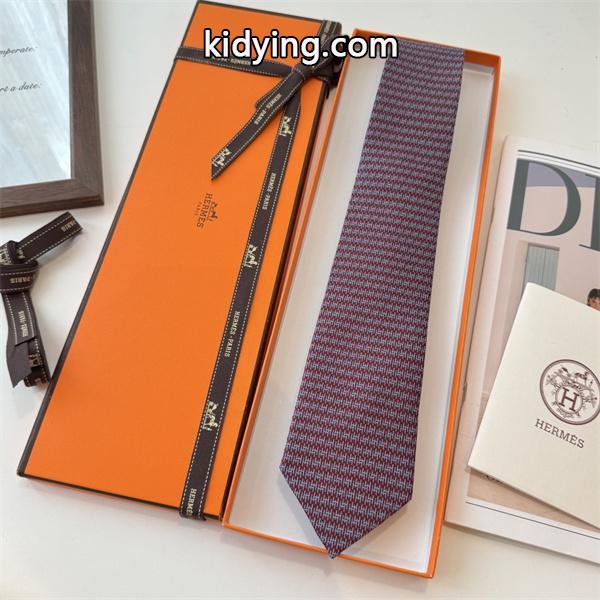 エルメス Hermes 激安 メンズ ネクタイ 新作 H総柄 デザイン シルク100% 手仕上げ ビジネス用-0