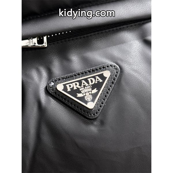 高品質 N 級品 2025秋冬アイテム プラダ PRADA 偽物 ダークグレーダウンベスト ズッパーフロント-6