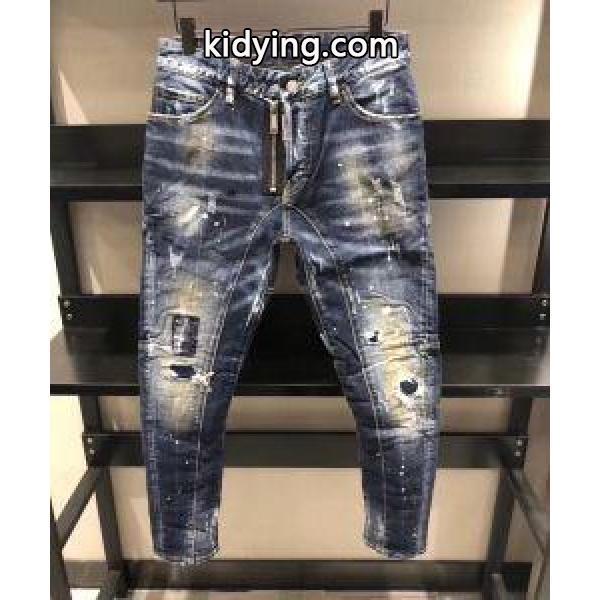 ディースクエアード DSQUARED2 流行色2019年春夏 テーパードデニムパンツ 品の良い優秀さコレクション_ディースクエアード DSQUARED2_ブランド コピー 激安(日本最大級)-0