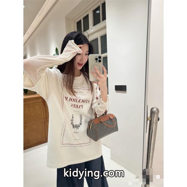 ACNE STUDIOS アクネ ストゥディオズ コピー 雰囲気 ホワイト グラフィック ロングTシャツ こなれ感-3