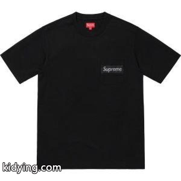 Supreme 19SS Mesh Stripe Pocket Tee Box logo 爆発的な人気 Tシャツ/半袖 2色可選着やすい色味_シュプリーム SUPREME_ブランド コピー 激安(日本最大級)-3