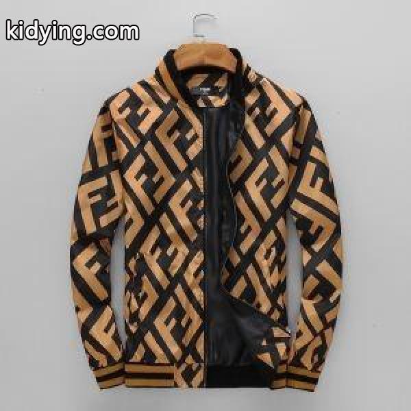 秋冬新作品のFE2132 FF LOGO KNIT BOMBERフェンディコピーFENDIメンズジャケット大特価品-0