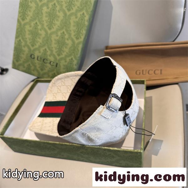 Gucciグッチキャップコピー  調整可能 2026トレンドワッシャー加工 アメカジ 無地 リベット付き-6