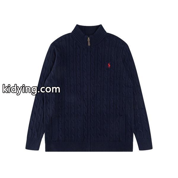 ホワイト × ネイビー × ブラック7 色 リブ柄 ジップニット ポロラルフローレン POLO RALPH LAUREN コピー 秋冬-6