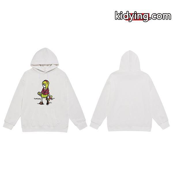 ブラック 2025秋冬 アートグラフィック Supreme シュプリーム 偽物 イラストパーカー-1