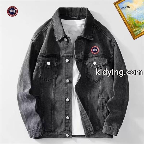 Canada Goose コピー デニムジャケット ブラックデニム 2025秋冬 ヴィンテージ風 カナダグース-0