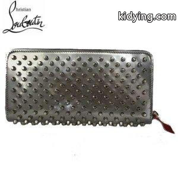 クリスチャン ルブタン(Christian Louboutin) PANETTONE ラウンドファスナー 長財布 スタッズ ウォレット 3175066 SV71 SILVER/SILVER 71A :170804-02:ガッツブランドショップ - 通販ショッピング-0