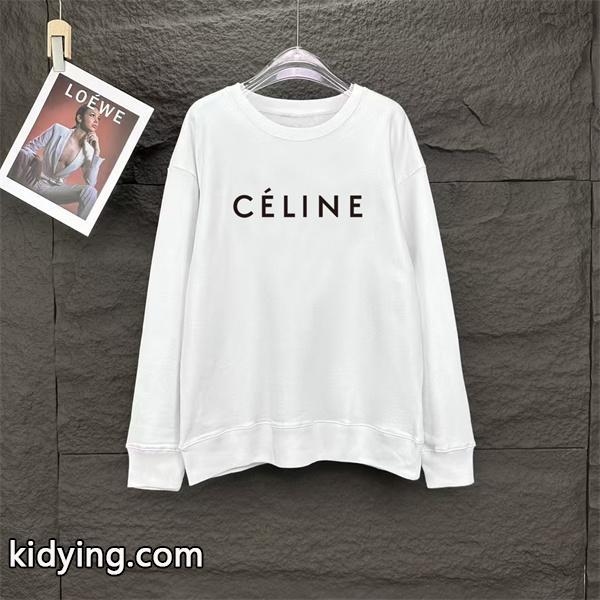 上質!CELINE セリーヌ コピー 2025秋冬 ホワイト エレガント長袖スウェット-0