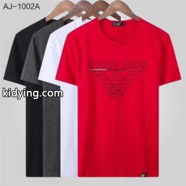 多色可選 2019年トレンド情報 アルマーニ シンプルなデザイン ARMANI 春夏欠かせない定番アイテム 半袖Tシャツ 今すぐ買えちゃう！新着_アルマーニ ARMANI_ブランド コピー 激安(日本最大級)-0