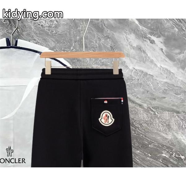人気 ブラック アイコン刺繍デザイン 上質素材 2025秋冬必須 モンクレール スーパー コピー Moncler スウェットパンツ-3