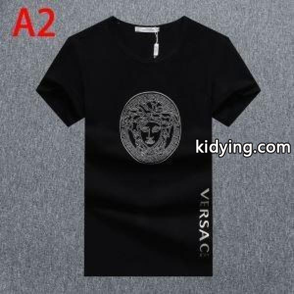 半袖Tシャツ 3色可選 ビジネスシーンに大活躍 ヴェルサーチ VERSACE ふんわりスタイルが最適_ヴェルサーチ VERSACE_ブランド コピー 激安(日本最大級)-1