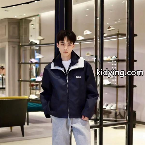 2026新作 GUCCI グッチ コピー ネイビー ジャケット おすすめ 本格派 モード系-0