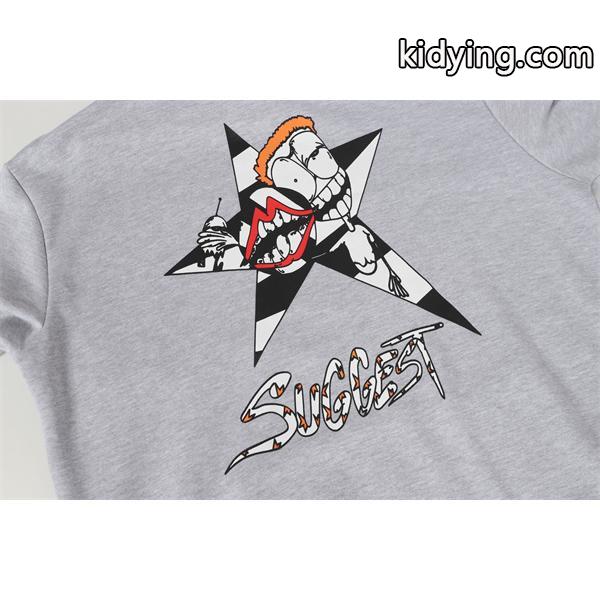クロムハーツ コピー Chrome Hearts パーカー 売れ筋人気 グレー スターモチーフアート 洗練 2025秋冬必須-5