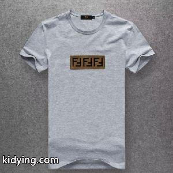 VIPSALE◆関税込 FENDI メンズ ブラウン ジャガード 半袖Tシャツ41887352フェンディ t シャツ コピー１０色展開-2
