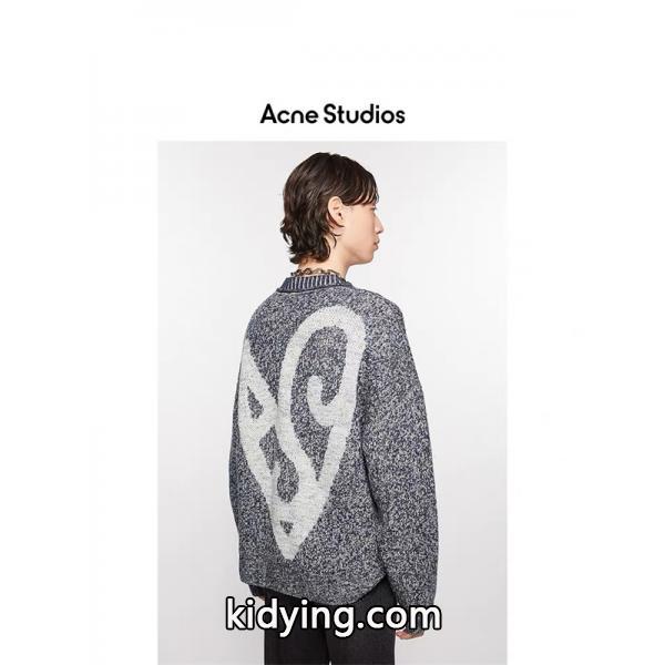 花グレー セーター Acne Studios ストゥディオズ コピー インパクトのある トレンド 2025秋冬定番-1