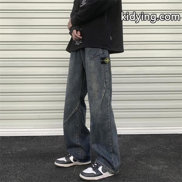 STONE ISLAND ストーンアイランド コピー 期間限定 デニム カーゴパンツ ワイドシルエット-0