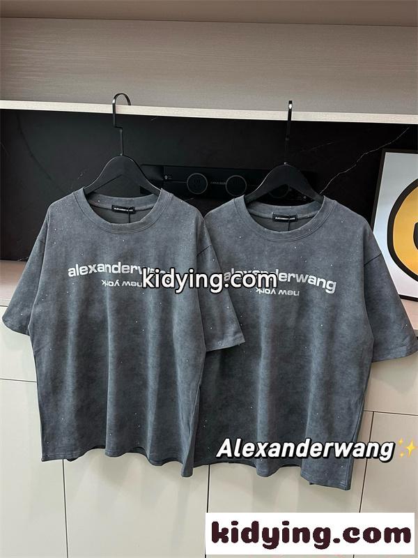 Alexander wang Tシャツ ヴィンテージ風 アレキサンダーワン コピー ゆるシルエット 韓国ストリート 夏人気-3