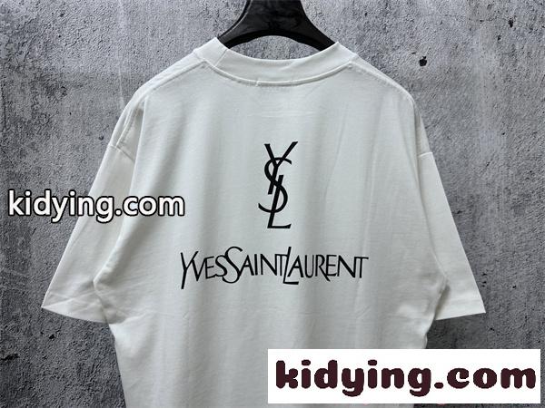 YSL イヴ・サンローラン コピー 注目新作 ロゴTシャツ メンズ 半袖 シンプル カジュアル-5
