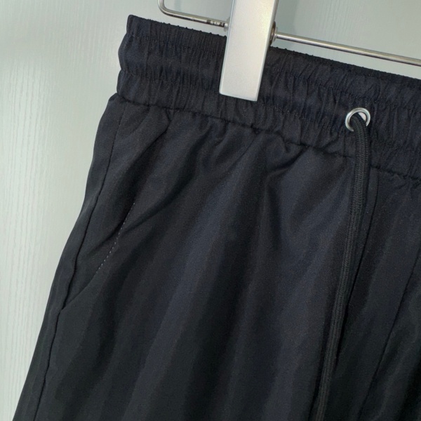 ホワイトクロス入りブラックスイムショーツ Chrome Hearts 激安 通気メッシュ仕様 クロムハーツ休闲ハーフパンツ-6