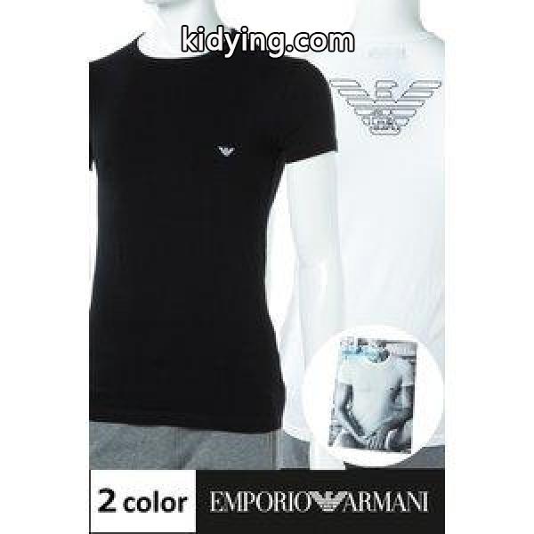 アルマーニ エンポリオアルマーニ Emporio Armani Ｔシャツアンダーウェア Tシャツ 半袖 丸首 メンズ 111035 CC735 ブラック ホワイト :set-ea-tsh-01:DIFFUSION - 通販ショッピング-0