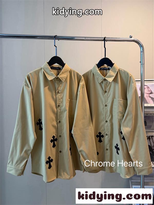 長袖シャツ CHROME HEARTS ストリート クロムハーツ コピー モード系 ゆったり おしゃれ カジュアル-1