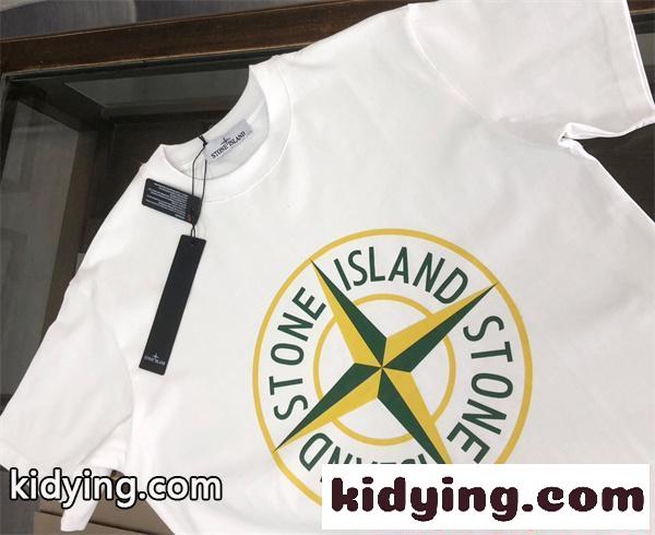2026話題モデル STONE ISLAND ストーンアイランド コピー 半袖Tシャツ プリント 通気素材 ストリート-2