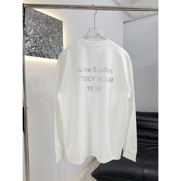 秋冬 上品 ブラック ロゴ ACNE STUDIOS アクネ ストゥディオズ コピー ロングTシャツ 洗練感-2