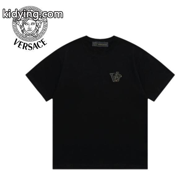 クールな印象を引き立てヴェルサーチ VERSACE 2色可選 Tシャツ/半袖 春夏人気トレンドアイテム_ブランド コピー 激安(日本最大級)-0