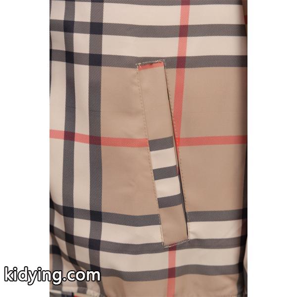 Burberry カーキ格子柄 秋冬注目 バーバリー コピー ブルマン ジャケット シグネチャーデザイン-2