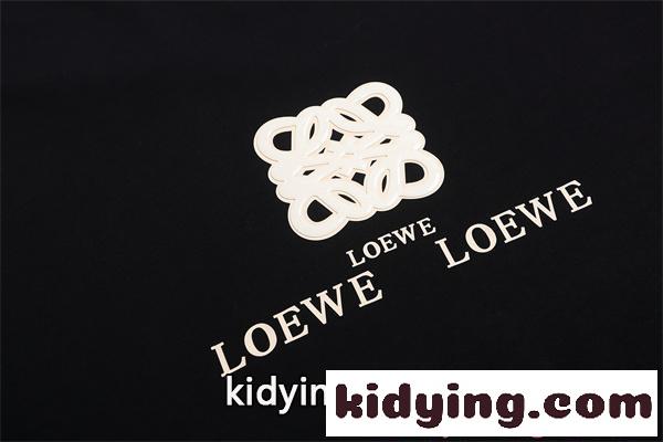 激安 半袖Tシャツ メンズ ロエベ コピー LOEWE アナグラムロゴ 立体プリント クルーネック シンプル 高級感 コットン素材 夏-5