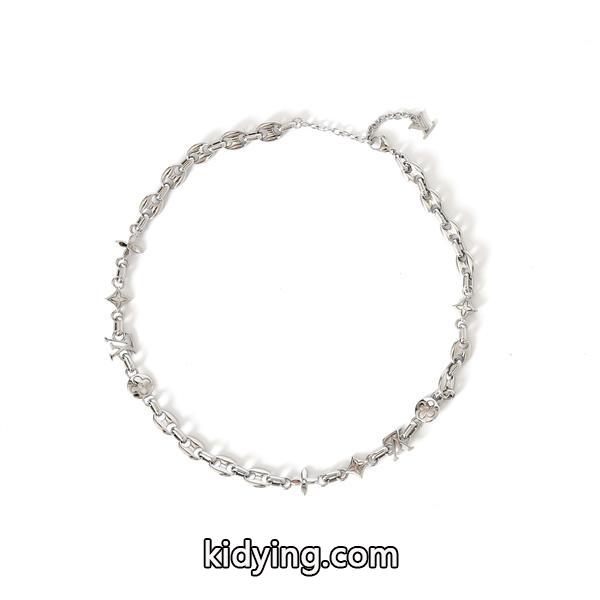 ☆LOUIS VUITTON x Nigo☆ M03189☆ルイヴィトンネックレスコピー LV SAILOR MEDIUM CHAIN サイズ50-58cm-3