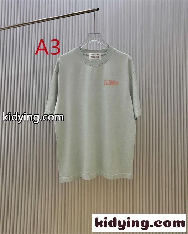 ワンポイントロゴ ニュートラルカラー リラックススタイル MAISON MARGIELA メゾンマルジェラ コピー コットンTシャツ 日常コーデ-2
