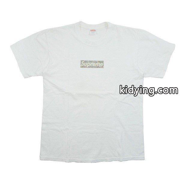 シュプリーム SUPREME Splatter Box Logo Tee スプラッターBOXロゴ Tシャツ 白 良い 通販 ショッピング-0