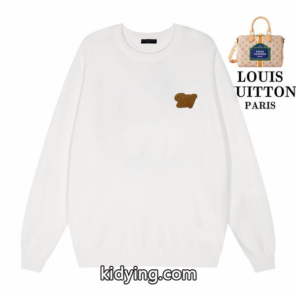 刺繍ロゴ ニット ブラック 定番デザイン モード系 LOUIS VUITTON ルイヴィトン 偽物-0