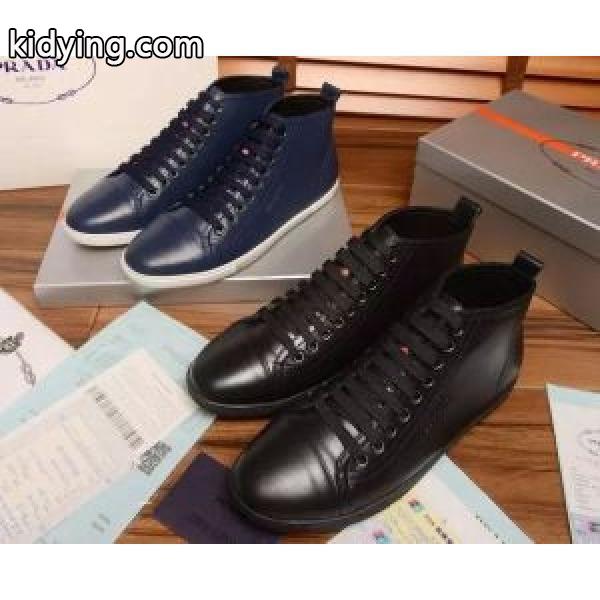 完売品！ 2016春夏 プラダ PRADA ハイトップシューズ 2色可選_スニーカー、靴_メンズファッション_スーパーコピーブランド激安通販 専門店-0