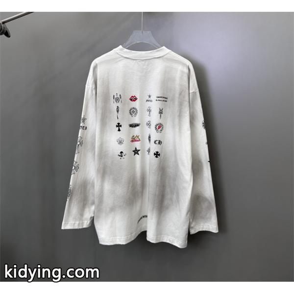 大人っぽかわいい CHROME HEARTS一気にオシャレ上級者クロムハーツ 長袖Tシャツ_ コピー 激安(日本最大級)-0