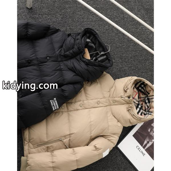 2025秋冬 ブラック／カーキ 検索急増 立体暖か BURBERRY バーバリー コピー ダウンジャケット-4