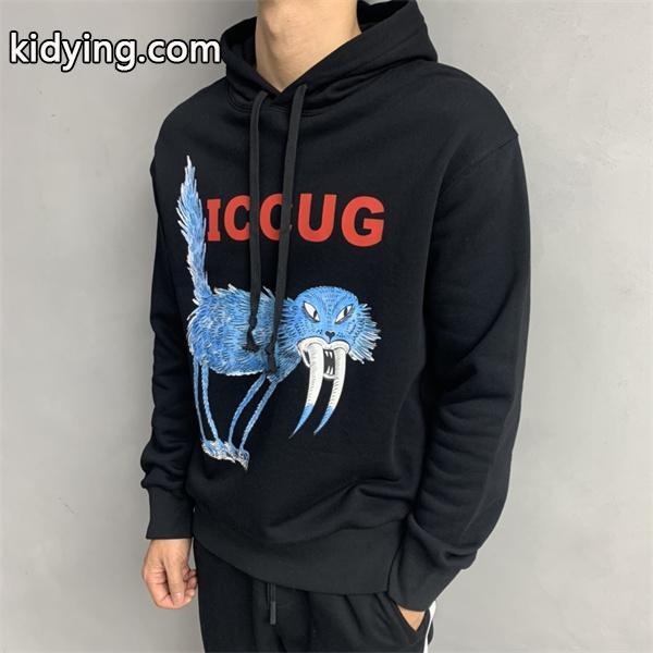ブルー怪獣 ブラック グッチ GUCCI コピーパーカー メンズ マスキュリン 季節限定モデル-0